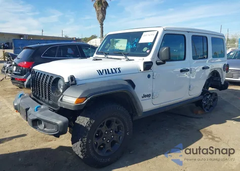 2023 Jeep Wrangler 4Xe 4X4 z USA, uszkodzony, nr VIN 1C4JJXN64PW662470